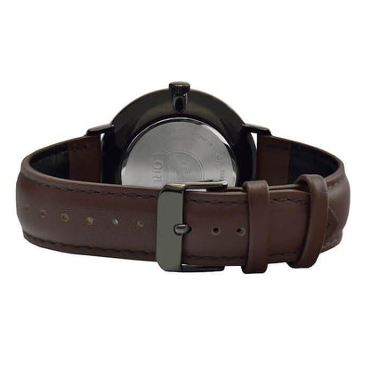 Lorus Mens Black Date Dial Brown Leather Strap Watch RH985MX9 BRAND NEW BUT NEEDS BATTERY