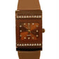 Clasico Ladies Bling Water Resistant Square Dial Rubber Strap Watch Available Multiple colour