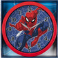 Spiderman Marvel Children Red Wall Clock SPD3586 25CM