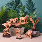 Naturecraft Wood Effect Resin Figurine - Tigers On Rocks