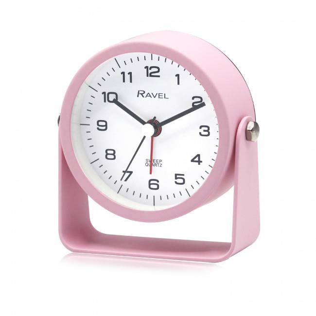 Ravel Bedside Round Metal Alarm Clock with Stand Green RC050 Available Multiple Colour