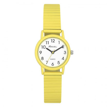 Ravel Unisex Mid Size Pastel Coloured Expander Bracelet Watch Available Multiple Colour