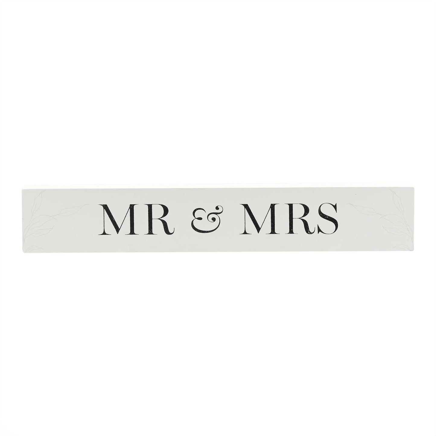 Amore Long Plaque Mr & Mrs