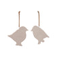 Country Living Set of 2 Bird Plaques - Robin & Blue Tit