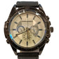 Bwin Sport Mens Fashion Big Dial Leather Strap Watch Available Multiple Colour