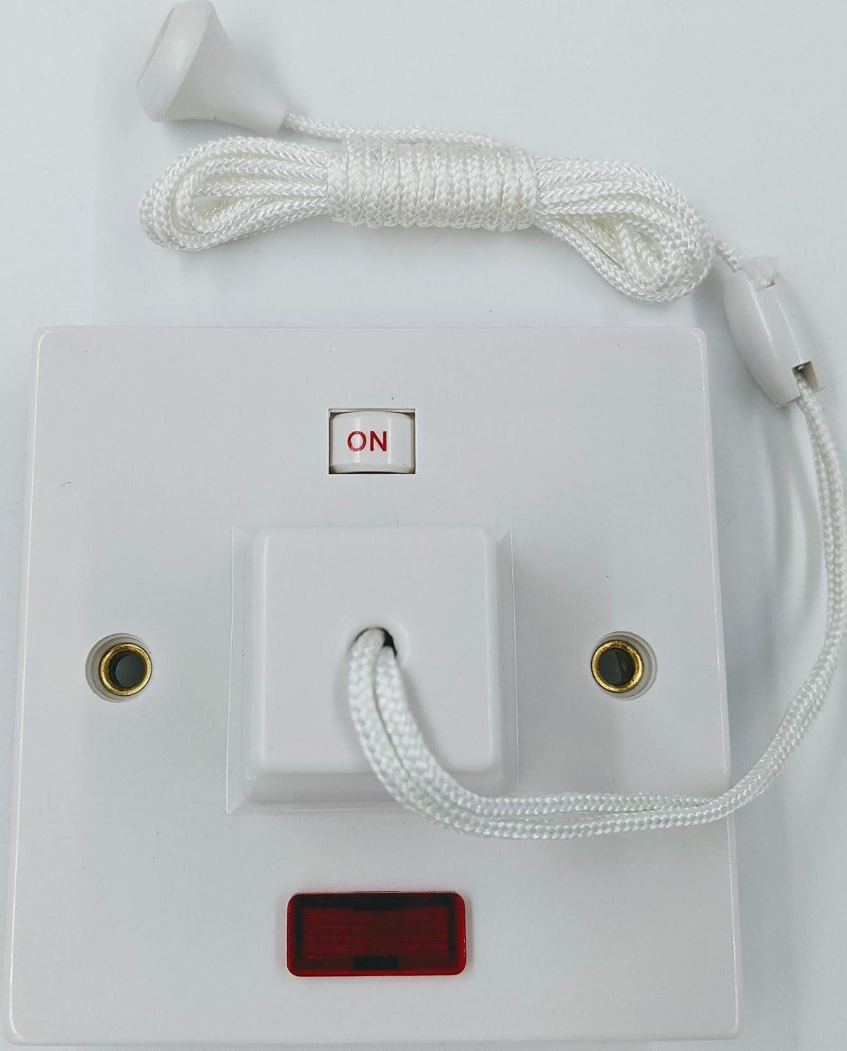 45A Shower Pull Switch with Neon