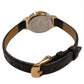 Limit Ladies Basic Golden Face With Black Leather Strap Watch
