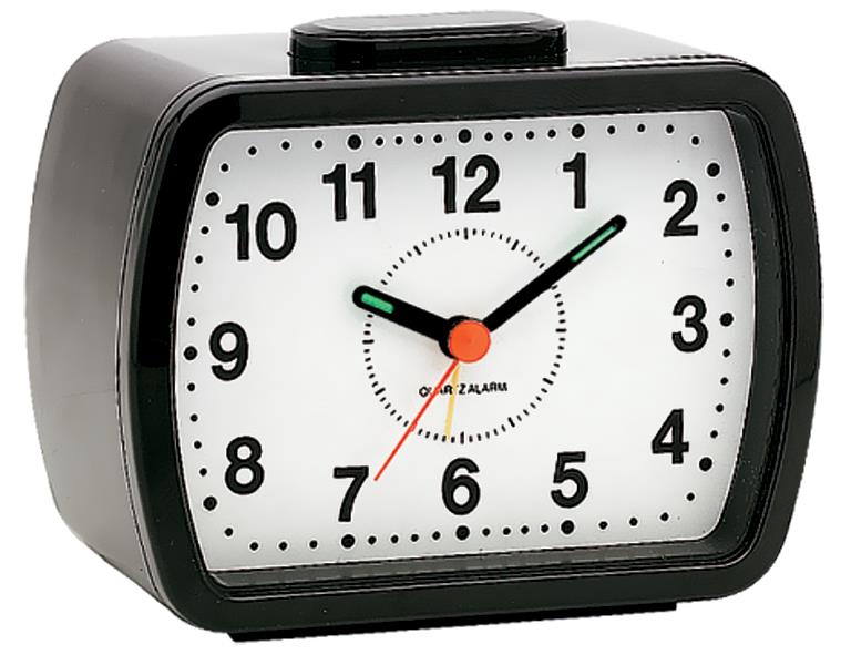 Champion Bell Bold Arabic Numbers White Dial Alarm Clock BA309 Available Multiple colour