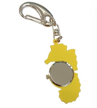 Imperial Key Chain Clock Seahorse IMP726 - CLEARANCE UNBOXED NEEDS RE-BATTERY