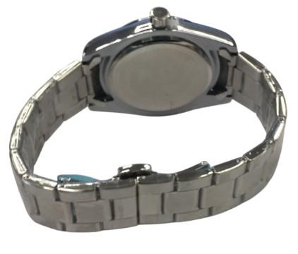Ketta Mens Basic Dated Dial Silver Metal Bracelet Strap Watch Available Multiple Colours