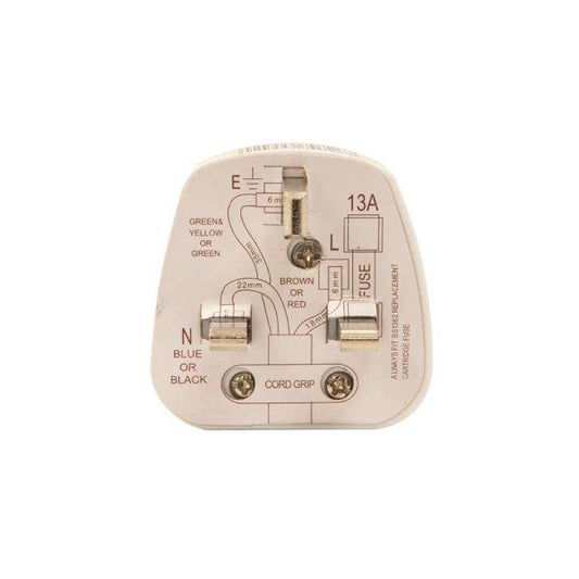 Daewoo 13 Amp 3 Pin Plug White