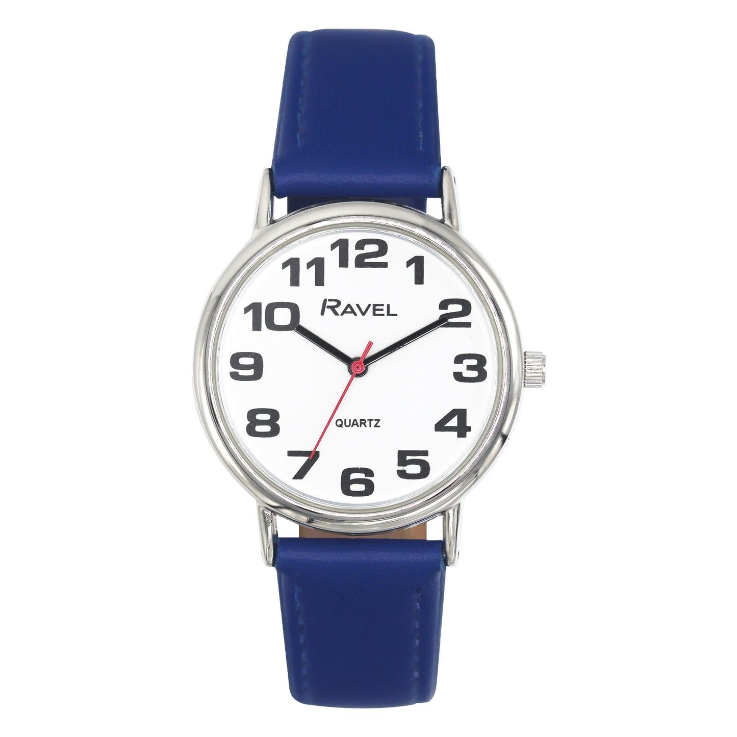 Ravel Ladies Classic Dial Leather Strap Watch R0105 Available Multiple Colour