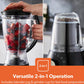 Geepas 2-In-1 Black Portable Food Jug Blender and Grinder 1.5L