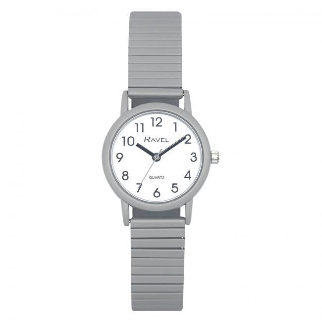 Ravel Unisex Mid Size Pastel Coloured Expander Bracelet Watch Available Multiple Colour