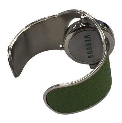 Versus Versace Ladies Fashion Rotate face Half Band Cuff Metal Bracelet Strap watch Available Multi Colour - CLEARANCE NEEDS RE-BATTERY