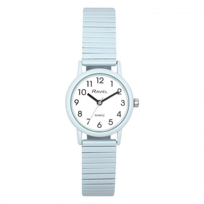 Ravel Unisex Mid Size Pastel Coloured Expander Bracelet Watch Available Multiple Colour