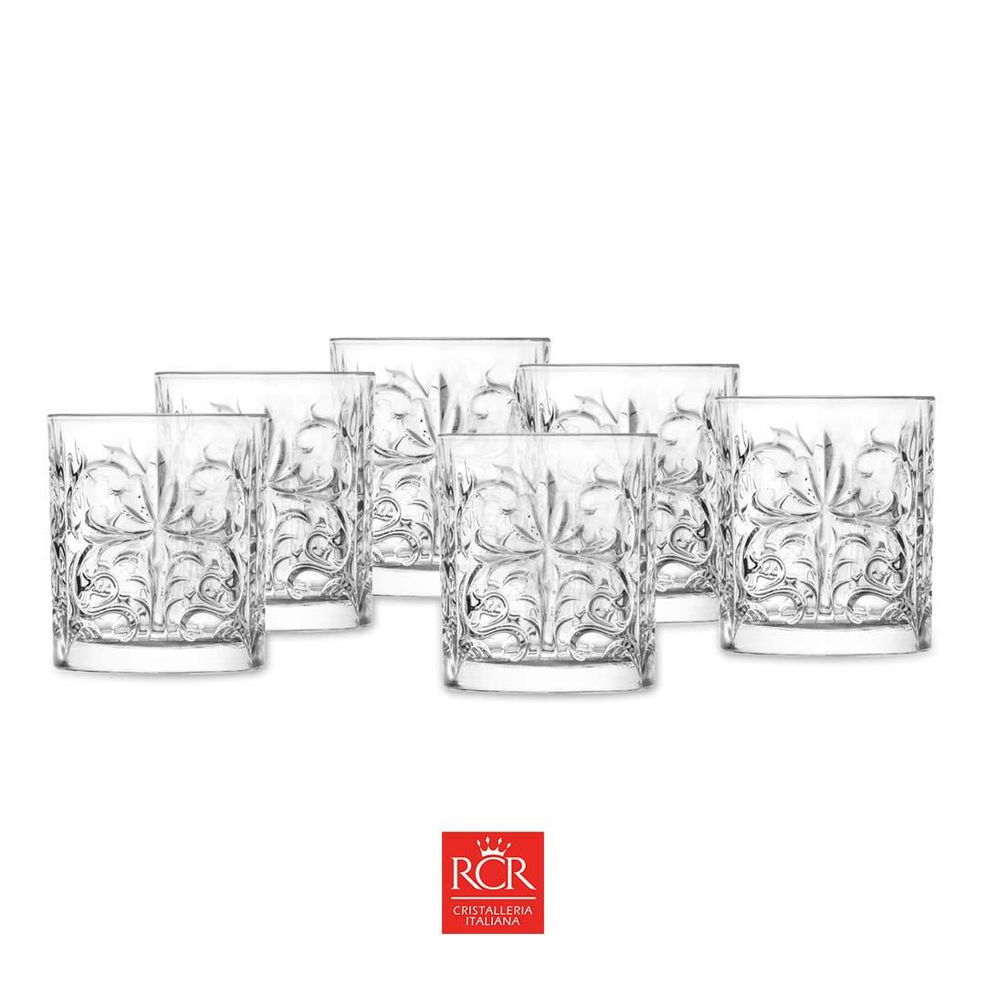 RCR Tatoo Tumblers 340ml set of 6 glasses