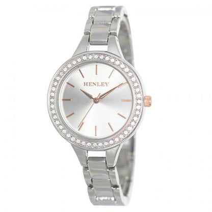 Henley Ladies Fashion Bling Diamante Bracelet Watch H07323 Available Multiple Colour