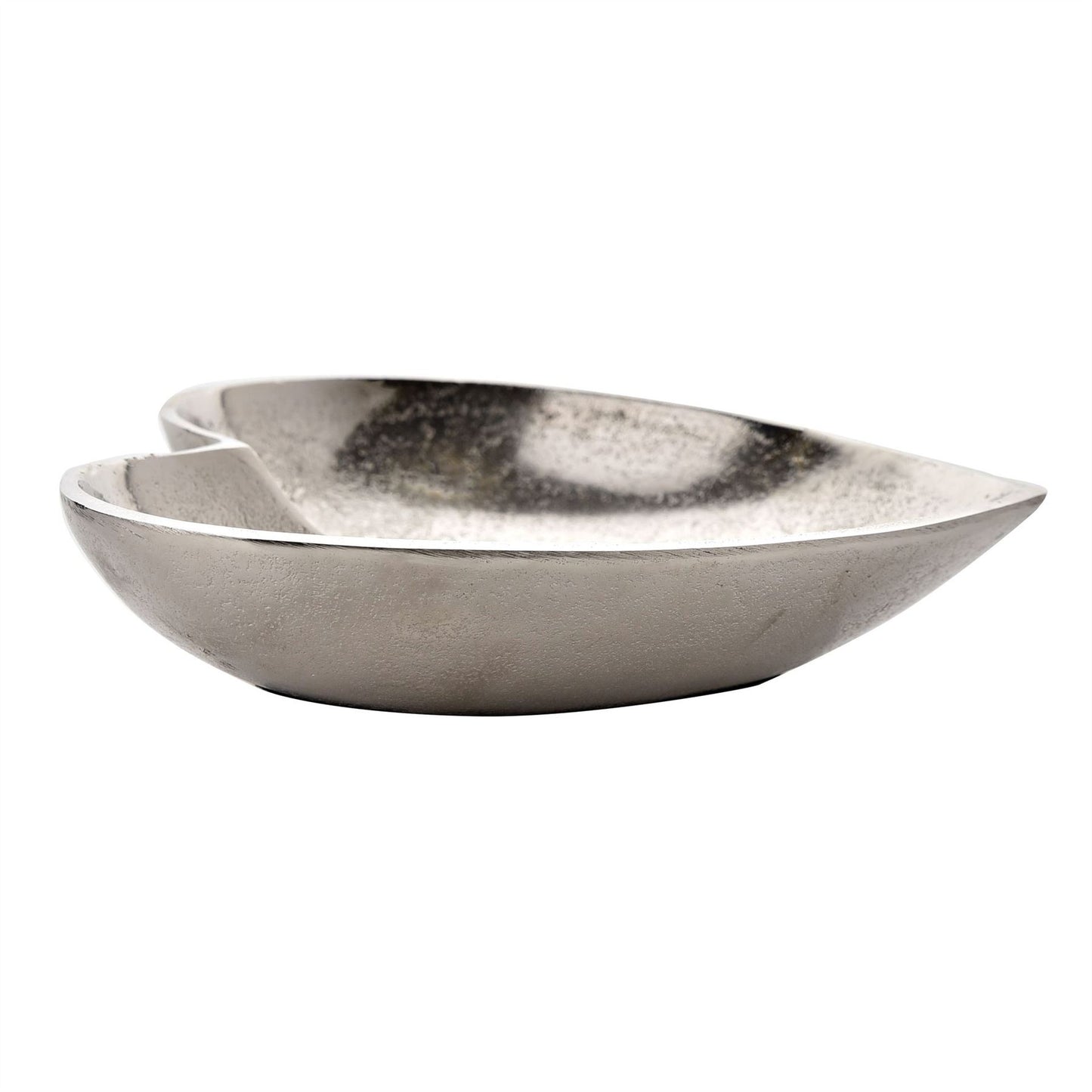 Hestia Silver Metal Heart Shaped Display Bowl 20x20x4cm