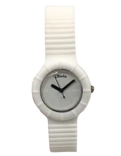 Olivia Ladies Girls Analogue Fashion Dial Rubber Strap Watch TOC - CLEARANCE NEEDS RE-BATTERY