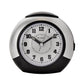 Wm.Widdop Large Round Sweep/Light/Snz Alarm Clock Silver/Black