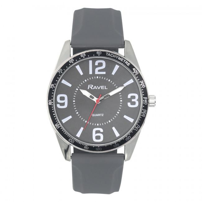 Ravel Mens Sports Dial Silicone Strap Watch Available Multiple Colour