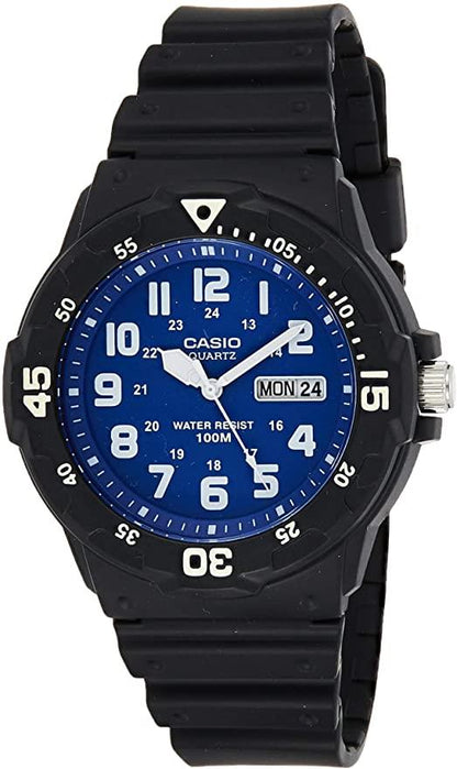Casio Mens Day Date Rubber Strap Watch - MRW-200H Available Multiple Colour