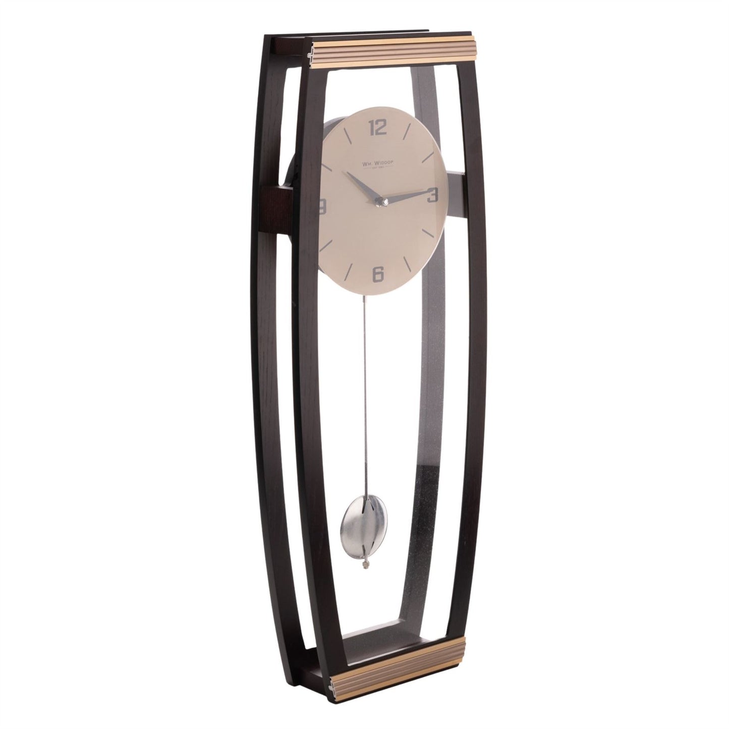 Hometime Walnut Pendulum Wall Clock