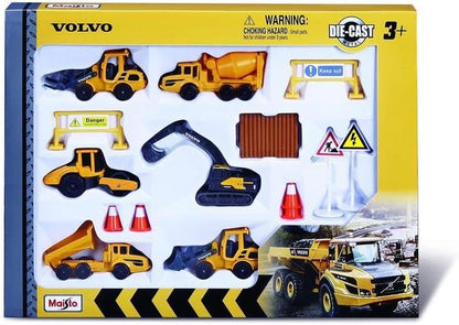 Maisto Mini Working Machines VOLVO CONSTRUCTION SET – Incredibly Detailed Die-Cast Replica Collectible Model M12376