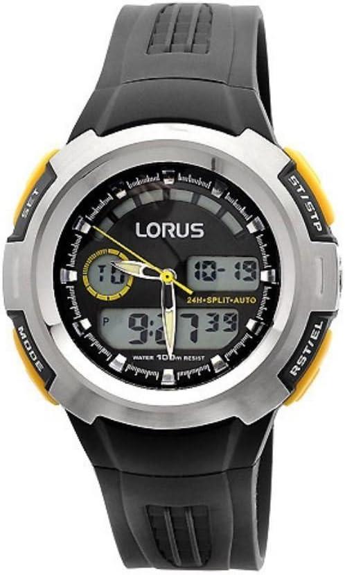 Lorus Ladies Mens Sports Chronograph Digital White Rubber Strap Watch R2359KX9