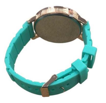 Ladies Fashion Butterfly Bling Dial with Rubber Strap Watch - CLEARANCE NEEDS RE-BATTERY Available Multiple Color