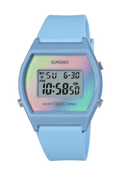 Casio Ladies Digital Display Silicone Strap Watch LW-205H Available Multiple Colour