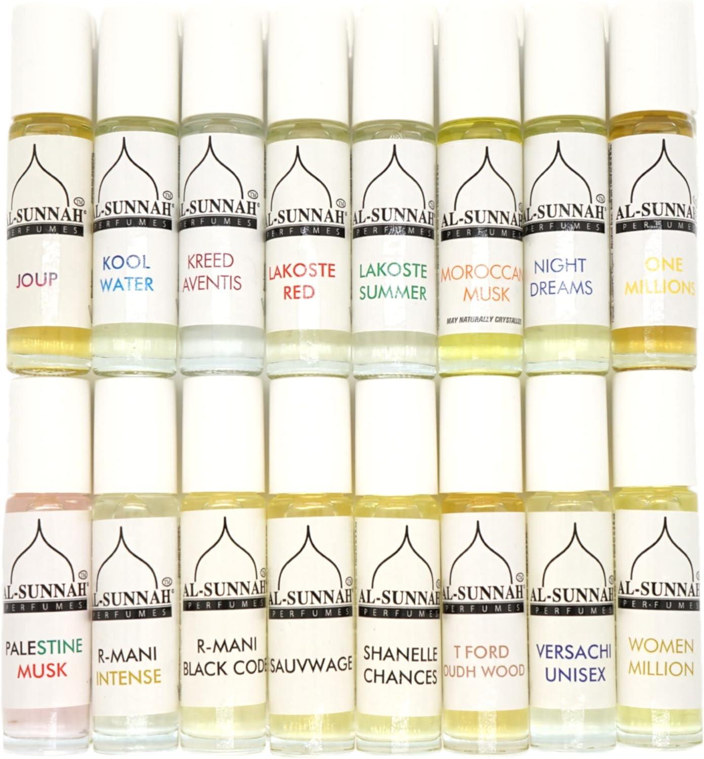 AL-SUNNAH Alcohol Free Attar Perfume Oil Assorted Pack of 10