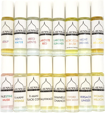 AL-SUNNAH Alcohol Free Attar Perfume Oil Assorted Pack of 10