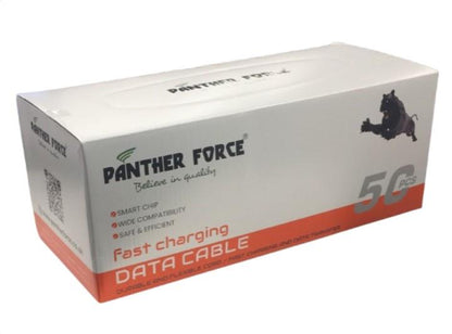 Panther Force 1M USB - Micro, 8 Pin &  Type C Cable (0.40p/each) Box of  50pc