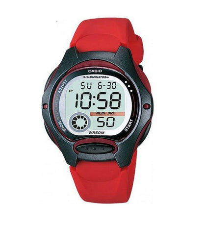 Casio Ladies Girls Sports Day / Date  Chronograph Digital Rubber Strap Watch LW-200 Available Multiple Colour
