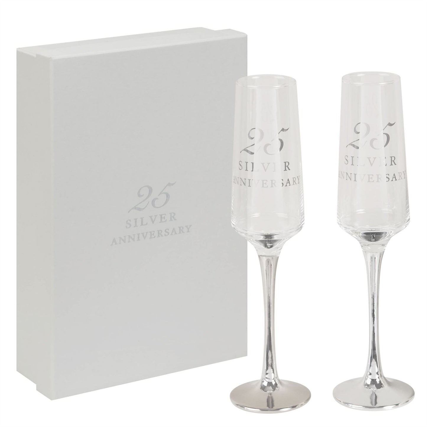 Amore Straight Flutes Set of 2 - 25th Anniversary (MINIMUM ORDER QUANTITY 2)