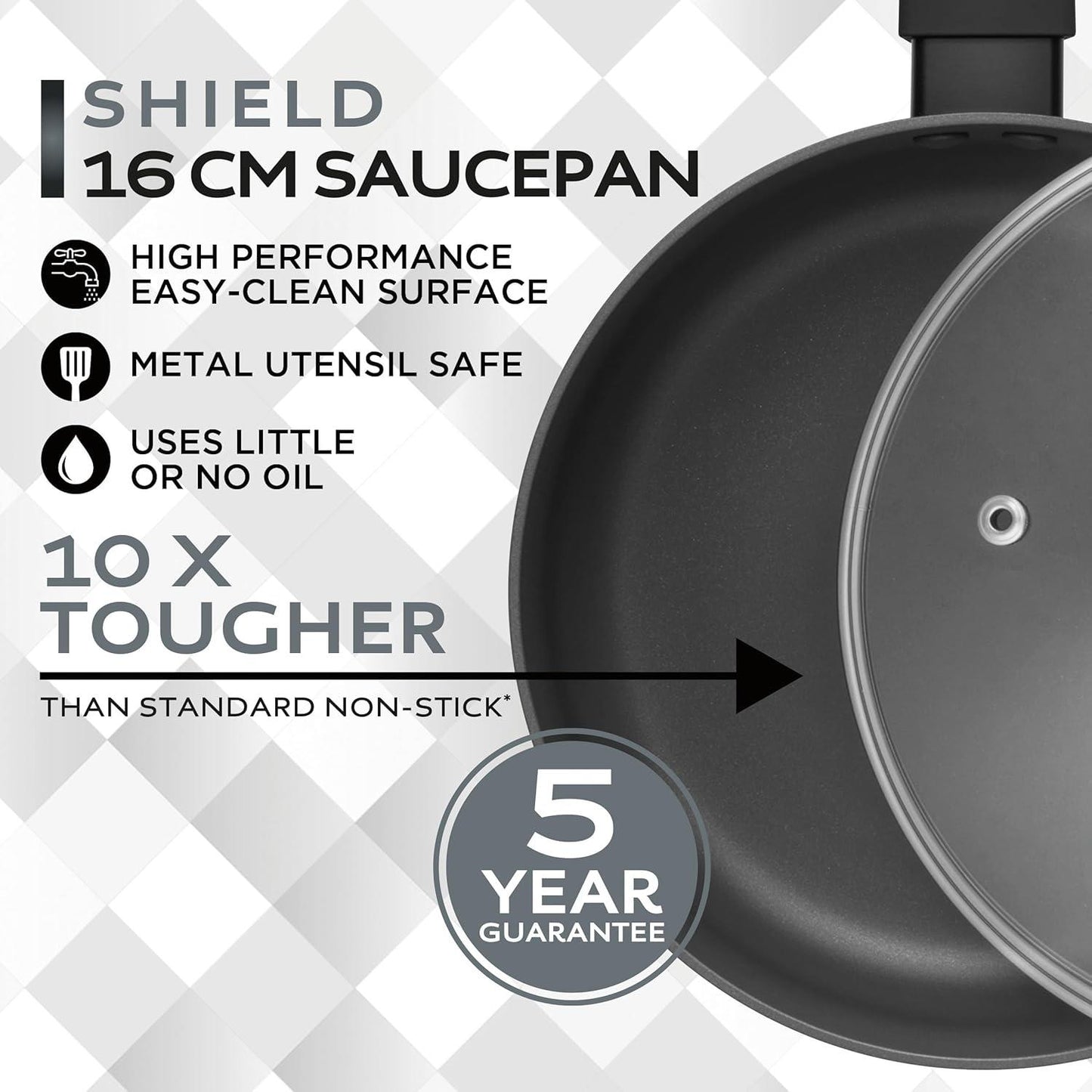 Russell Hobbs RH02839EU7 Shield 16cm Saucepan