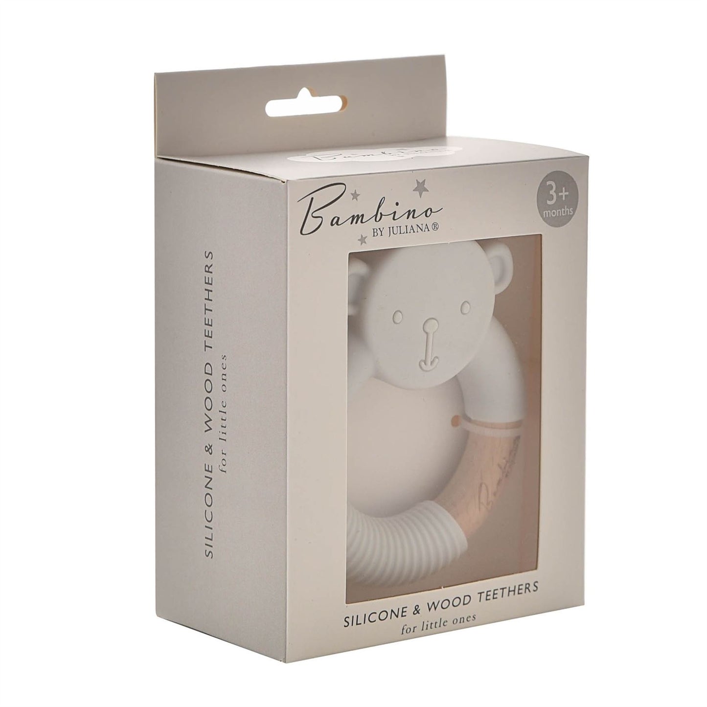 Bambino Teddy Teether Grey