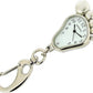 Imperial Key Chain Clock Big Foot Silver IMP707- CLEARANCE NEEDS RE-BATTERY