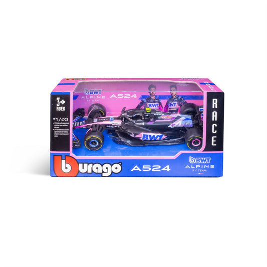 1:43 F1 Bwt Alpine F1 Team A524 2024 Gasly In 12Pc Dispenser - Diecast Model car Collectables