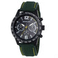 Henley Mens Multi Eye Black Dial With Sports Large Silicone Strap Watch H02217 Available Multiple Colour