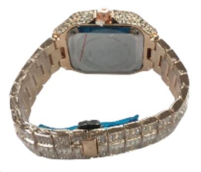 NY London Mens Fashion Bling Assorted Watch Dated Square Dial Bracelet Watch Available Multi Colour