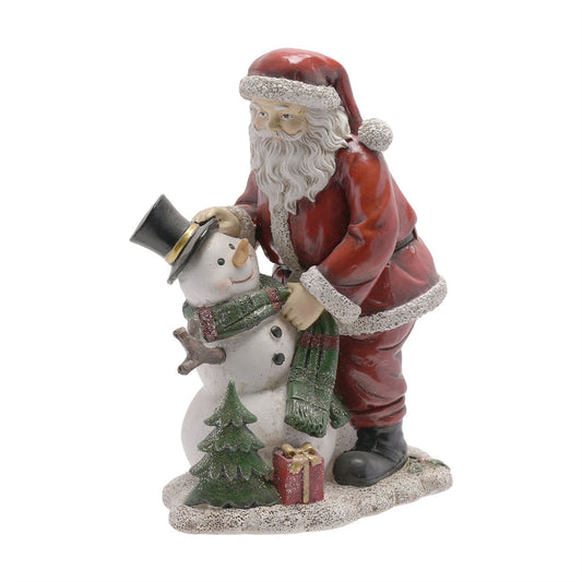 Santa and Snowman Figurine