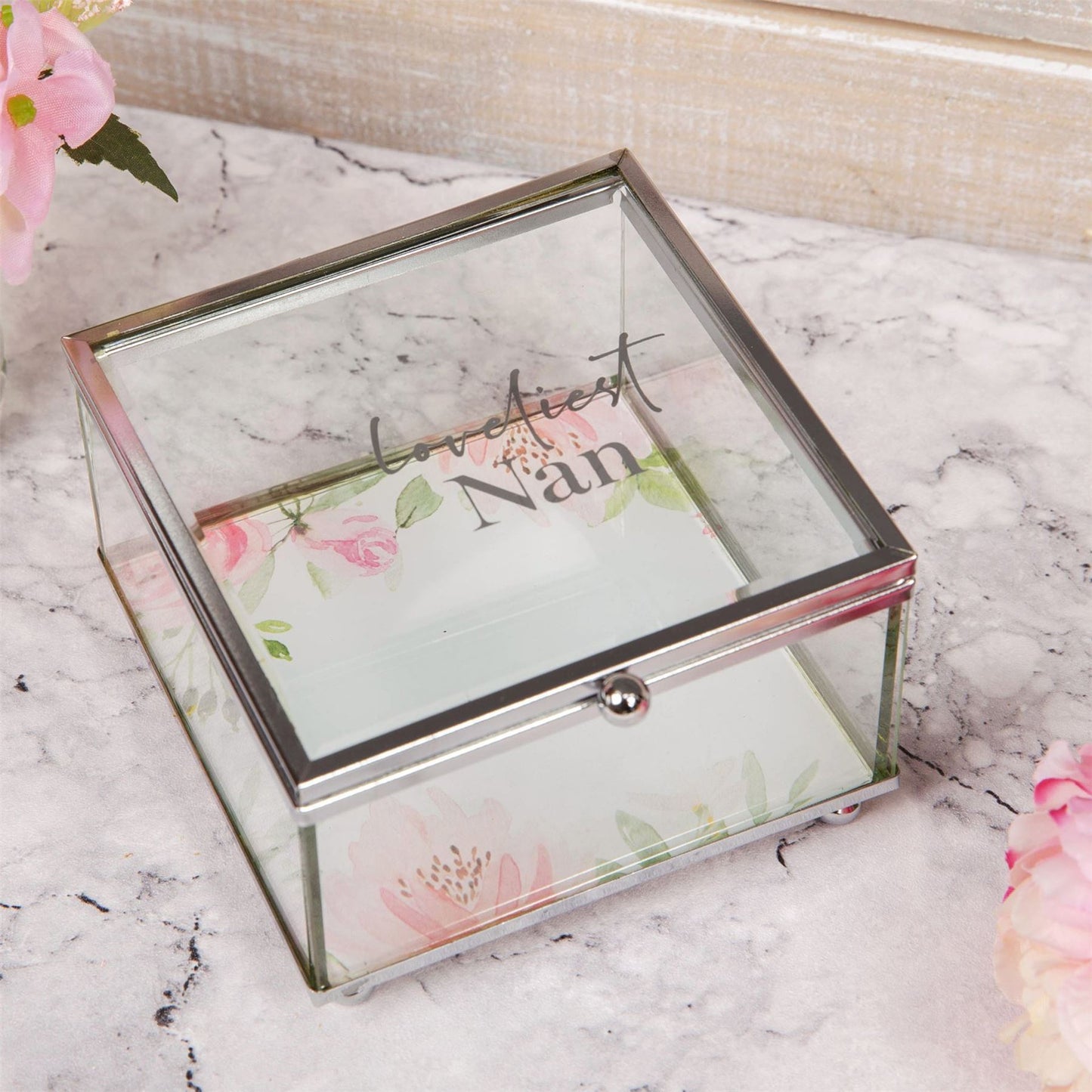 Sophia Glass Trinket Box - Loveliest Nan