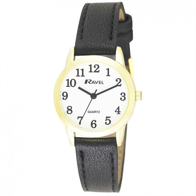 Ravel Ladies Classic Leather Strap Watch R0132LC