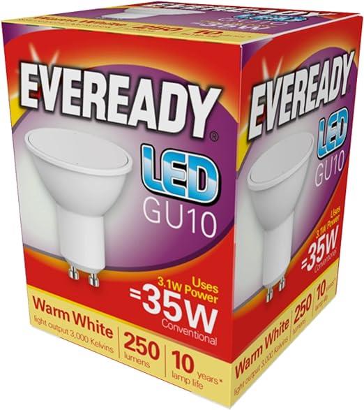 Eveready Led Gu10 Warm White Pack Of 5