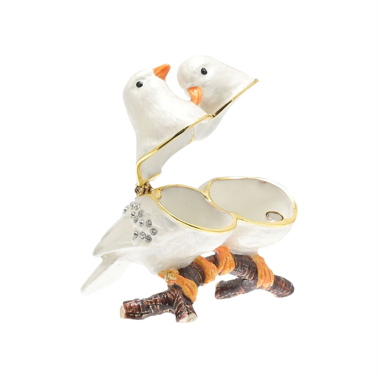 Treasured Trinkets - Pair of White Dove