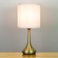 Sarav Touch Lamp Brass Base White Shade - E27 Max 60W