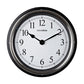 Hometime Black Wall Clock With Arabic Dial 35cm